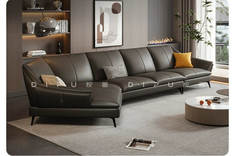 DIPU Jared Luxury Leather Corner Sofa from DIPU