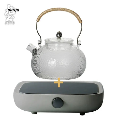 JOTO Hammered Glass Teapot Filtering Home Kung Fu Tea Kettle from MOSE
