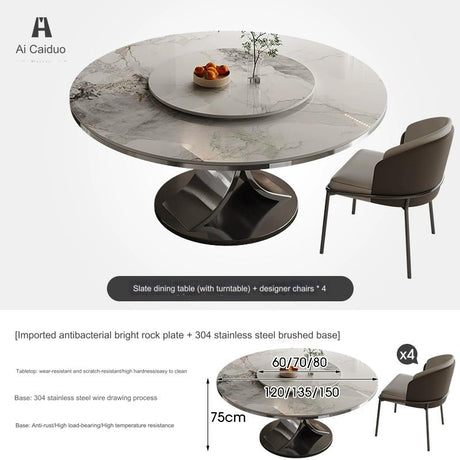 Seaton Lazy Susan Dining Table from MODENG