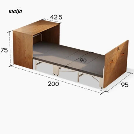 Foldable Solid Wood Nap Time Bed from maija