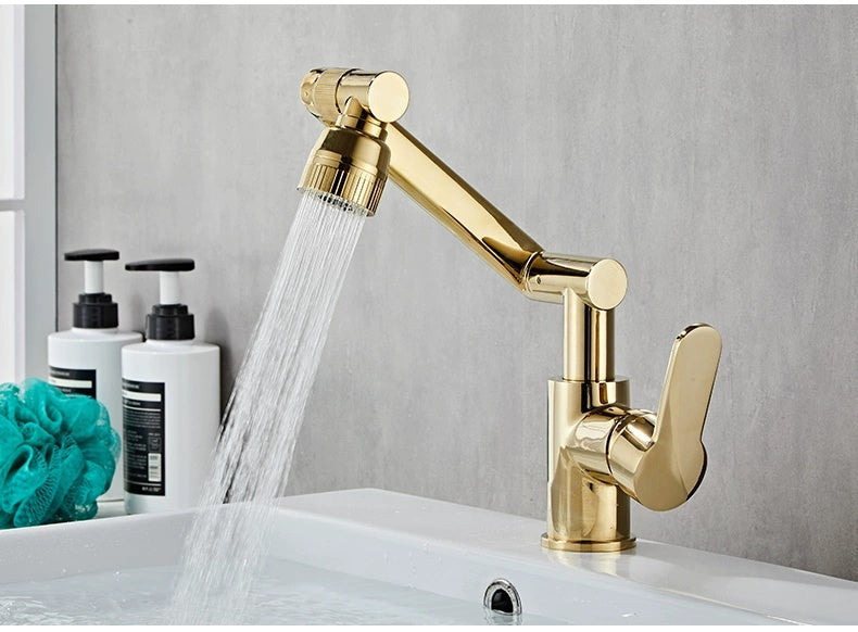 Universal Rotating Copper Washbasin Faucet from Kaiyashi