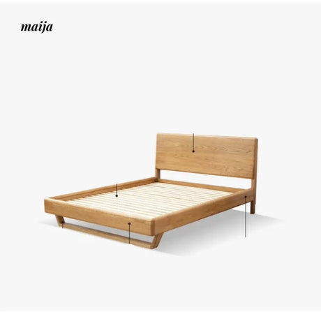 GENJI Flores Solid Wood Floating Bed from GENJI