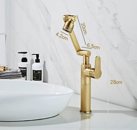 Universal Rotating Copper Washbasin Faucet from Kaiyashi