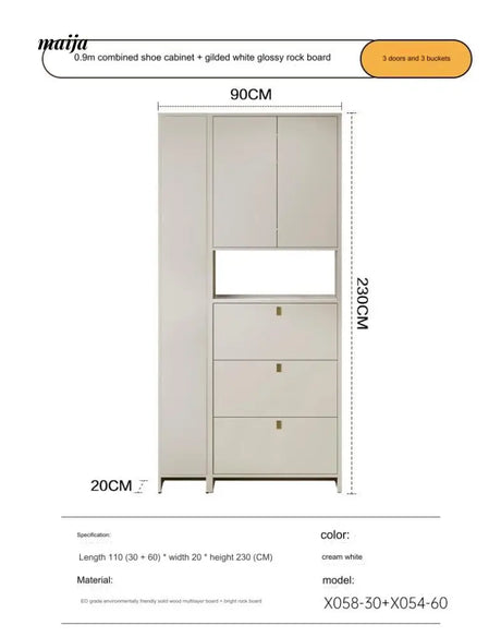 Noble Ultra Thin Shoe Cabinet from MODENG