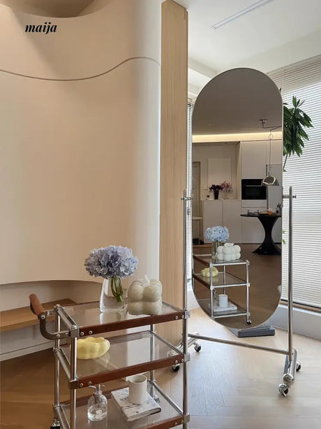 MOODSTORM Mobile Oval Full-Body Mirror from Kaiyashi