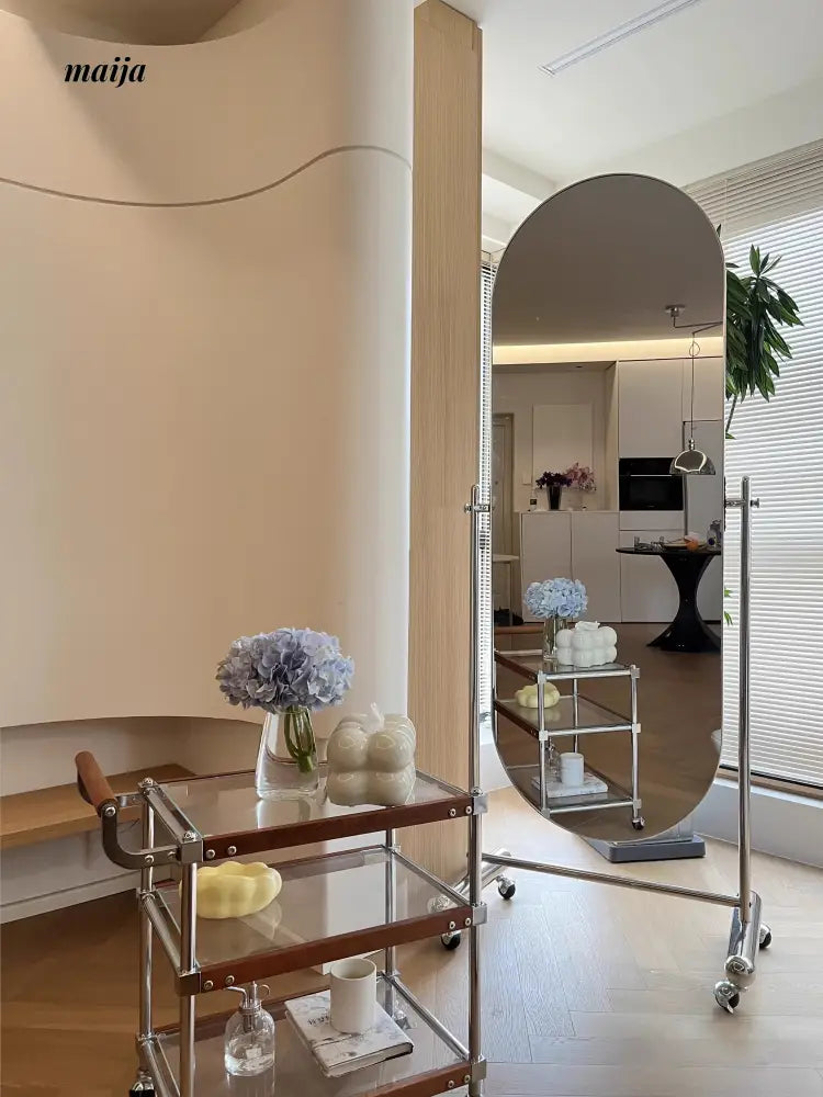 MOODSTORM Mobile Oval Full-Body Mirror from Kaiyashi