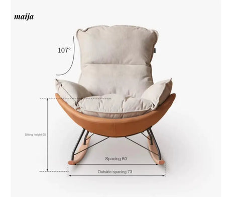 GENJI Eggshell Rocking Chair from GENJI