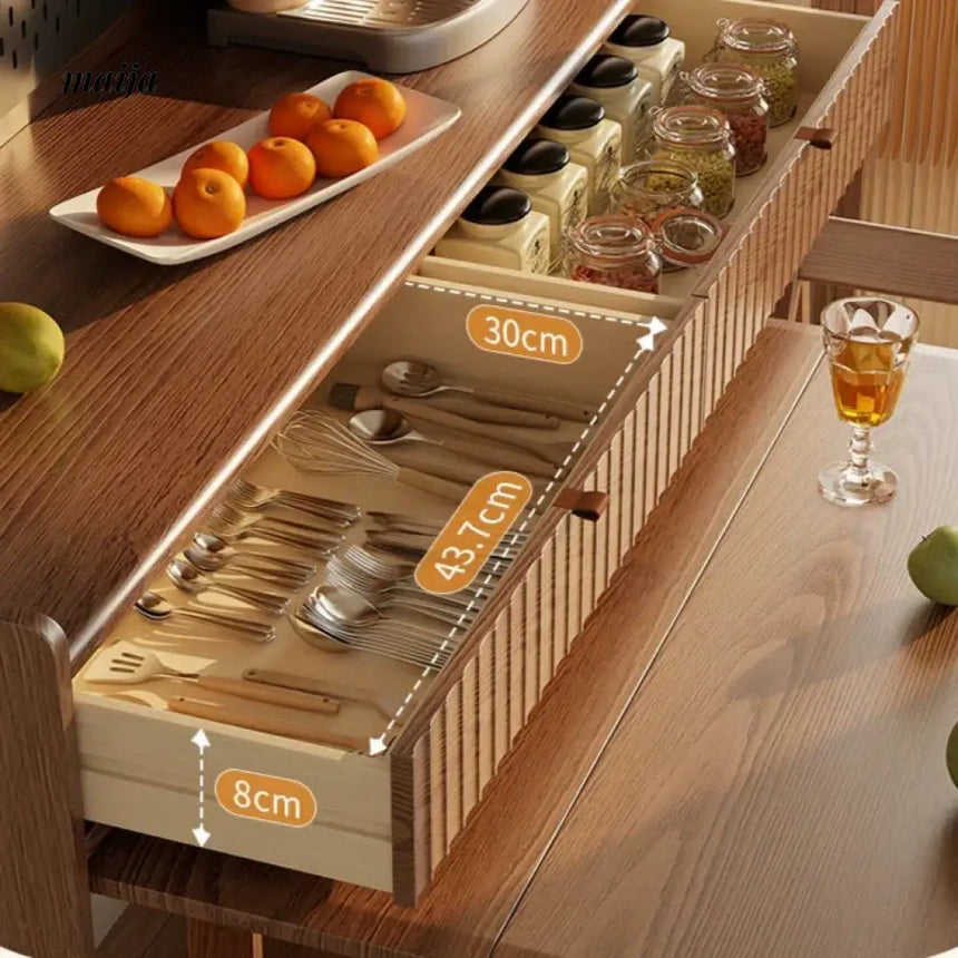 FUYUKI San Diego Retractable Dining Table and Cabinet from FUYUKI