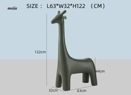 LOWERLEFT Giraffe Kids Shoe Stool from Lower Left