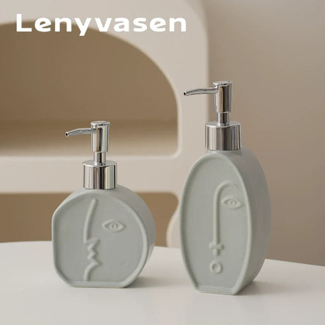 LENYVASEN Iris Ceramic Shower Gel Bottle from LENYVASEN