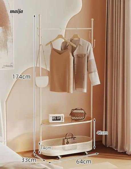 Marshall Load-Bearing Coat Hanger with Basket from AI