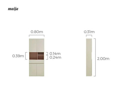 Miriam Children Wardrobe with Bookshelf from maija