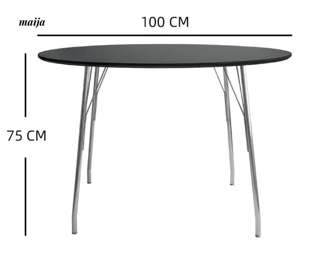 MOODSTORM Lilli Simple Iron Dining Table and Chair Set from MOODSTORM