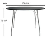 MOODSTORM Lilli Simple Iron Dining Table and Chair Set from MOODSTORM