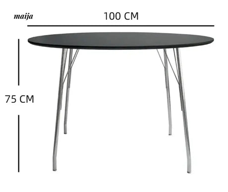 MOODSTORM Lilli Simple Iron Dining Table and Chair Set from MOODSTORM
