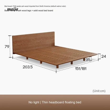 Curtis Solid Wood Platform Bed from AI