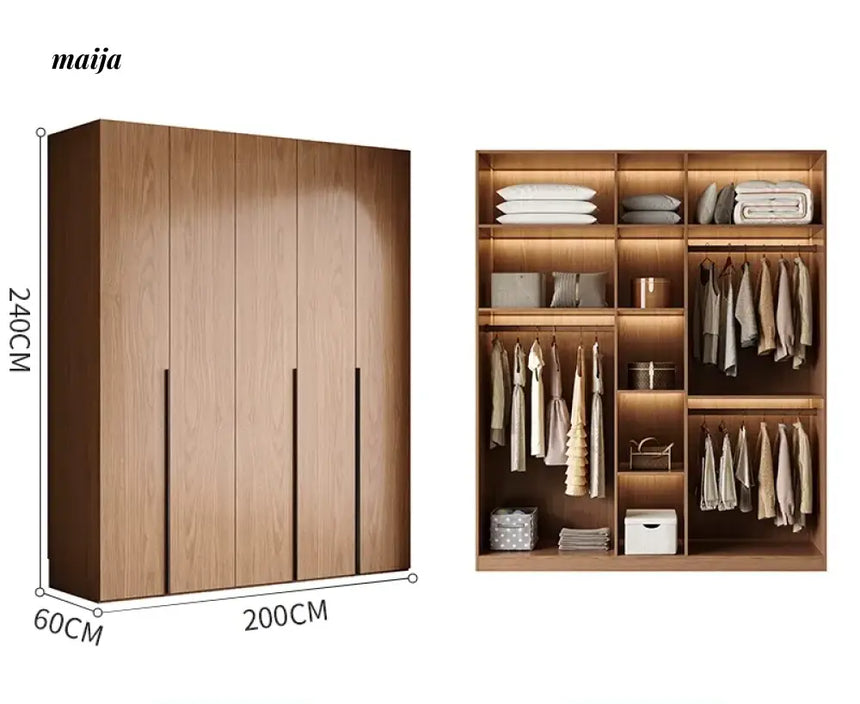 MEIHOUSE French Glass Door Romantic Bedroom Wardrobe Cabinet from MEIHOUSE