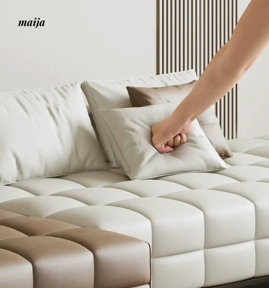 Maximilian Genuine Leather Modular Sofa from maija