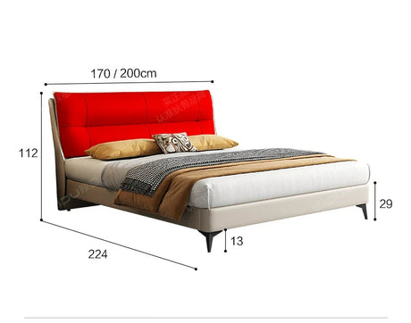 DIPU Cecilia Yellow Cowhide Bed from DIPU