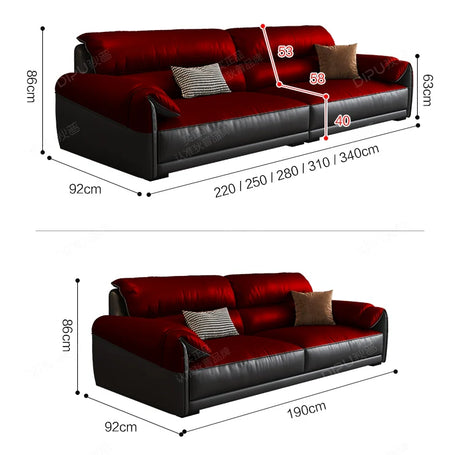 DIPU Jasper Retro Leather Sofa from DIPU