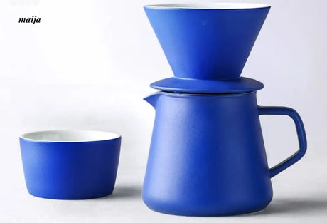 JOTO Rhine Blue Handcrafted Coffee Filter V60 Set from JOTO