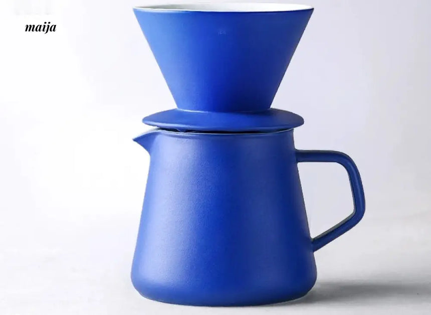 JOTO Rhine Blue Handcrafted Coffee Filter V60 Set from JOTO