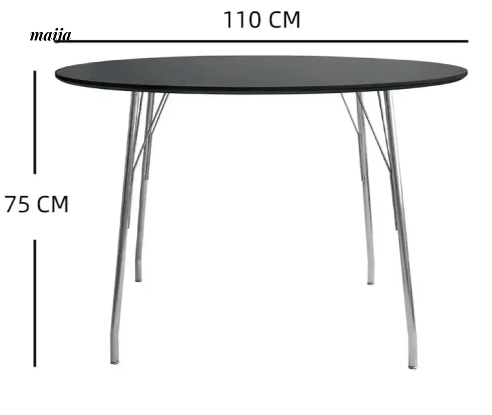 MOODSTORM Lilli Simple Iron Dining Table and Chair Set from MOODSTORM
