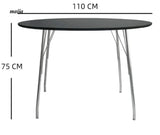 MOODSTORM Lilli Simple Iron Dining Table and Chair Set from MOODSTORM