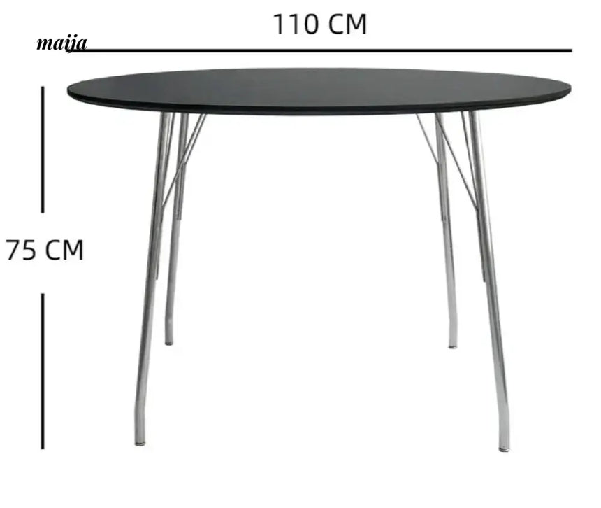 MOODSTORM Lilli Simple Iron Dining Table and Chair Set from MOODSTORM