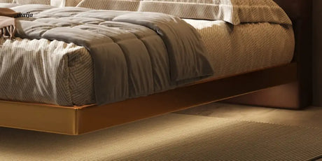 Gianluca Suspended Leather Bed from Kaiyashi
