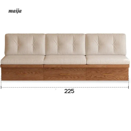 Japanese Style Solid Wood Sofa with Storage System from maija