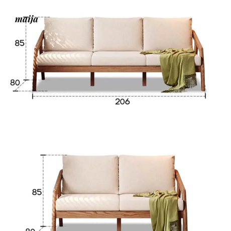 Mikolaj Solid Wood Sofa from AI