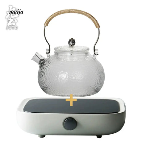 JOTO Hammered Glass Teapot Filtering Home Kung Fu Tea Kettle from MOSE