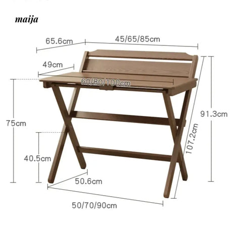 FUYUKI Butte Foldable Study Desk from FUYUKI