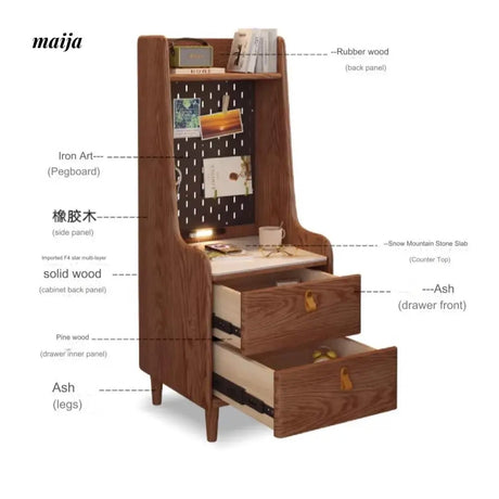 GUJI Solid Wood Tea Cabinet for Living Room from GUJI