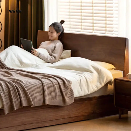 GENJI High Bunk Solid Wood Box Bed from GENJI