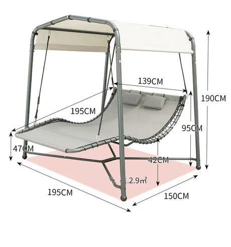 MOJIA Adalyn Hanging Swing Chair for Elegant Garden Seating from MOJIA