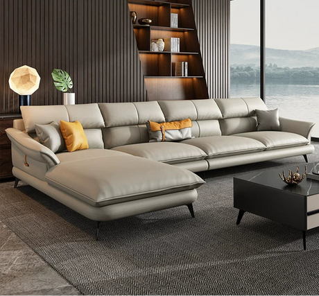 DIPU Leo Scandinavian Minimalist Leather Sofa from DIPU