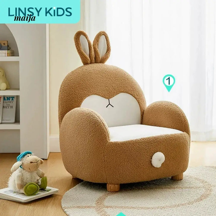 LINSYKIDS Cartoon Children's Reading Sofa from LINSY KIDS