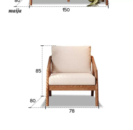 Mikolaj Solid Wood Sofa from AI