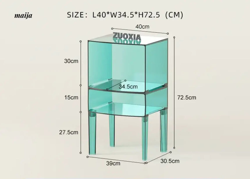 LOWERLEFT Acrylic Minimalist Bedroom Cabinet from HOBBYTREE