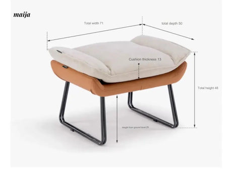 GENJI Eggshell Rocking Chair from GENJI