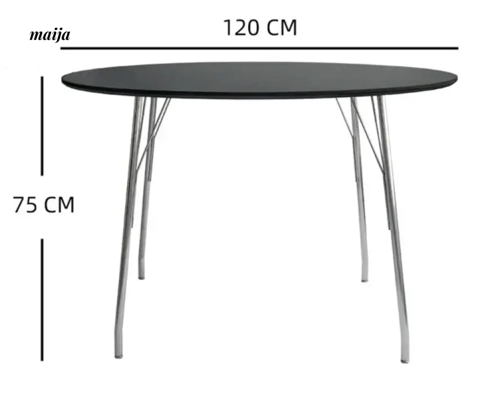 MOODSTORM Lilli Simple Iron Dining Table and Chair Set from MOODSTORM
