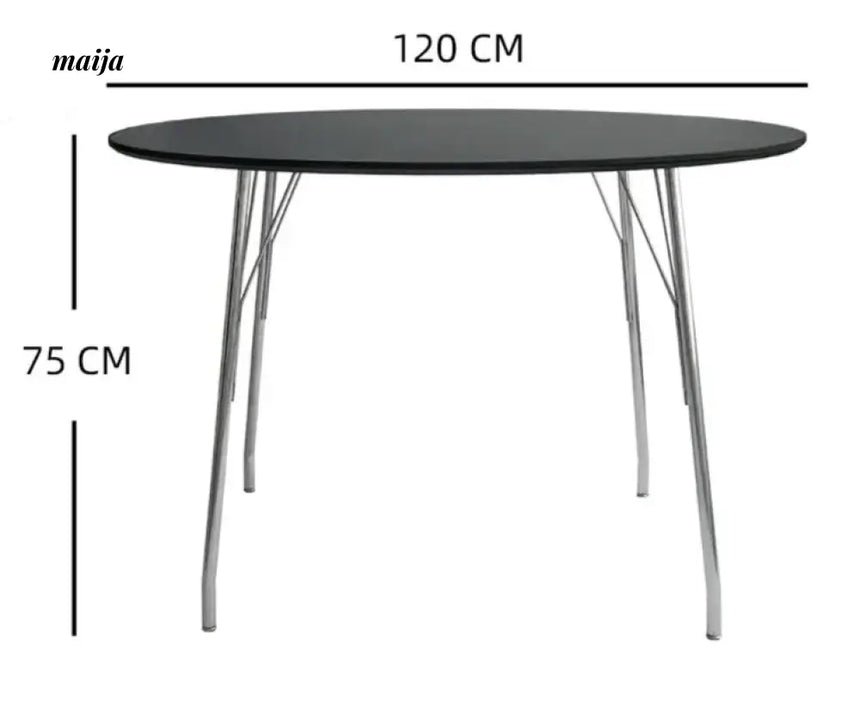 MOODSTORM Lilli Simple Iron Dining Table and Chair Set from MOODSTORM