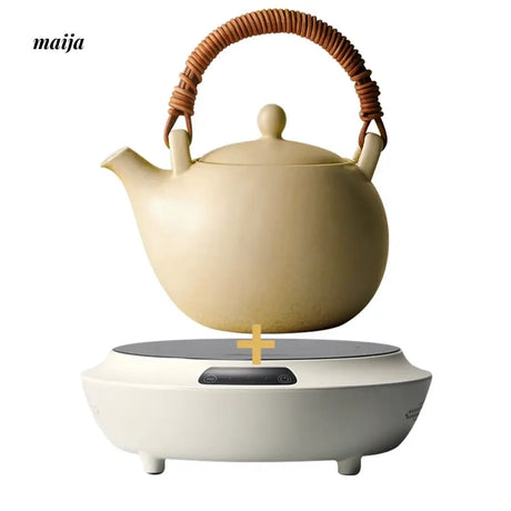 JOTO Japanese Pottery Boiling Teapot Bamboo Handle Kung Fu Tea Set from JOTO