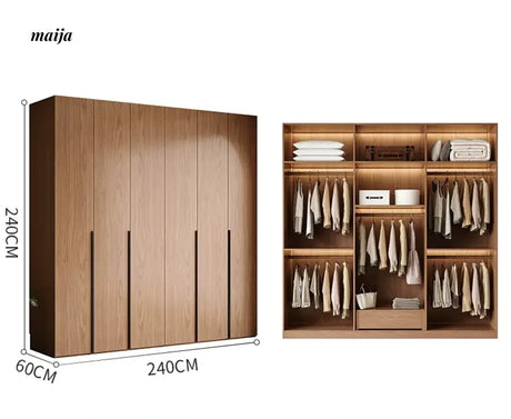 MEIHOUSE French Glass Door Romantic Bedroom Wardrobe Cabinet from MEIHOUSE