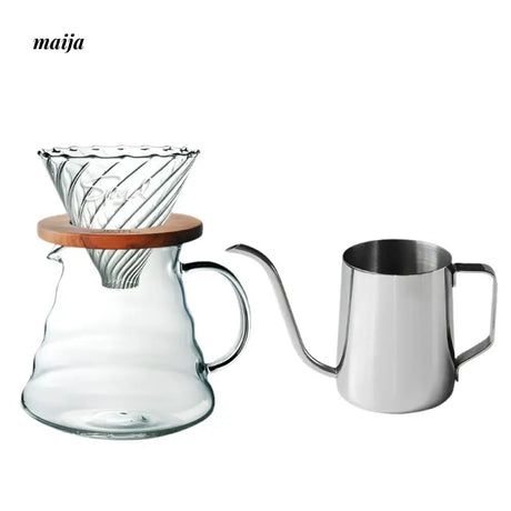 JOTO Handcrafted Coffee Filter Cup Solid Wood V60 Pink from MOSE
