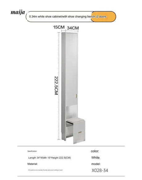 Noble Ultra Thin Shoe Cabinet from MODENG