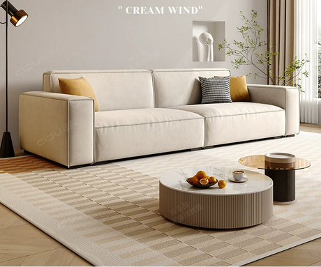 DIPU Aleah Cat-Safe Creamy Style Sofa from DIPU