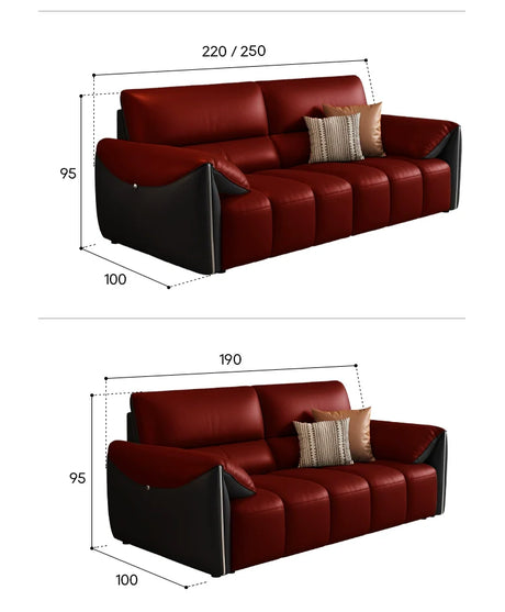 DIPU Alondra Scandinavian Leather Minimalist Sofa from DIPU